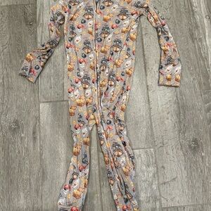 Baby Toddler pirate themed Bamboo convertible footie pajamas